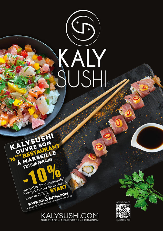 Kaly Sushi Marseille 220 rue Paradis - ouverture le 21 septembre