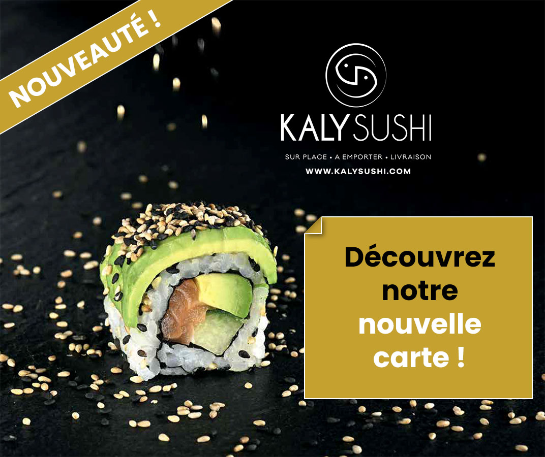 Découvrez la nouvelle carte Kaly Sushi !